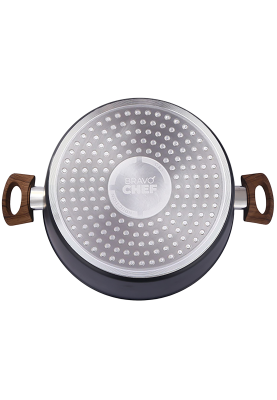 Каструля Bravo Chef класична 20 см (2.6 л) з кришкою (6859886)