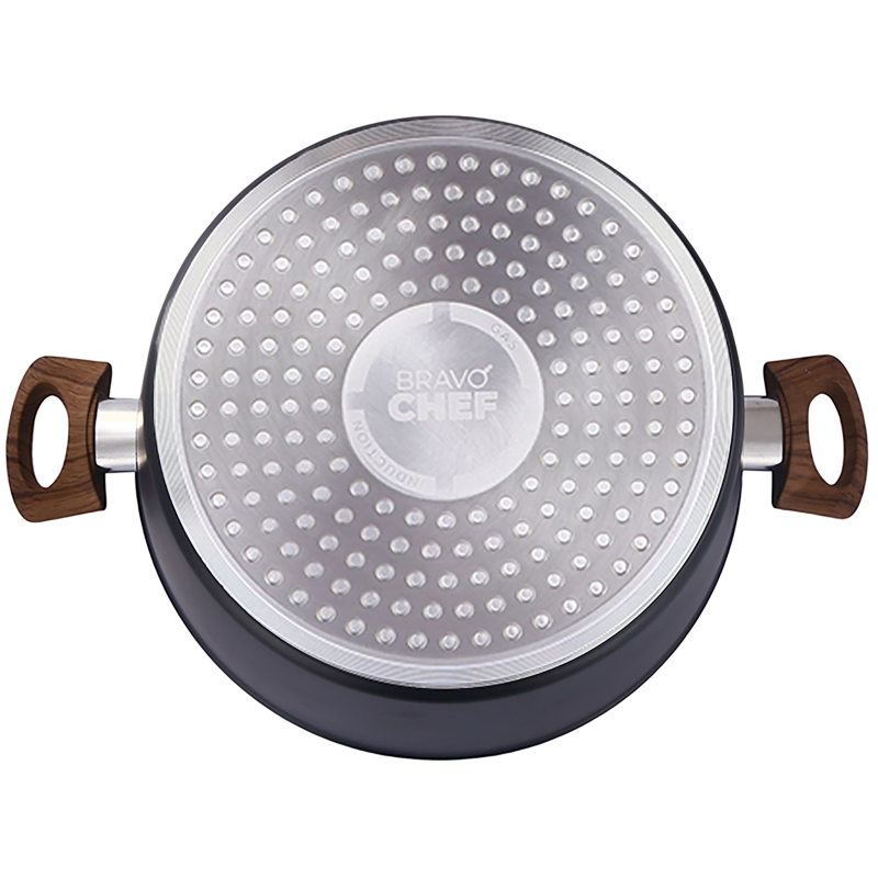 Каструля Bravo Chef класична 20 см (2.6 л) з кришкою (6859886)