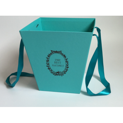 Подарункова коробка UFO W9223 TURQUOISE BOX Flowers (6885161)