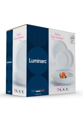 Сервіз Luminarc Pampille White, 18 предметів (6785915)