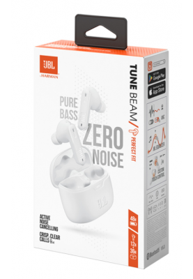 Гарнітура JBL TUNE BEAM White (JBLTBEAMWHT) (6891591)