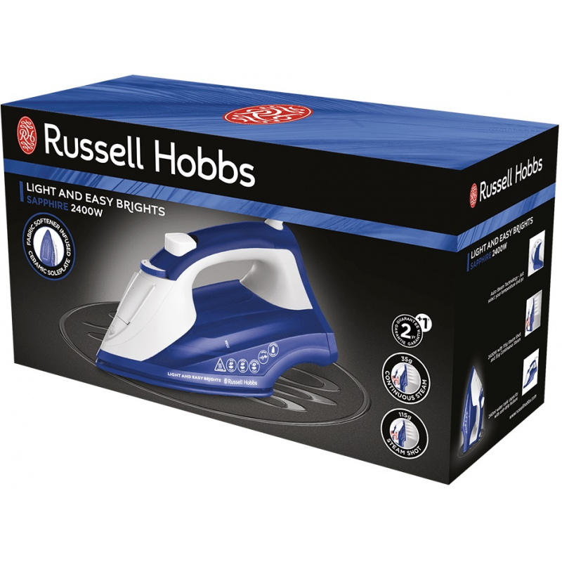 Праска з подачею пари Russell Hobbs 26483-56 Light & Easy Brights Sapphire Iron (6840575)