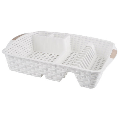 Сушка для посуду Violet House 0757 Ротанг WHITE 48х37.5х9 см  (6897767)