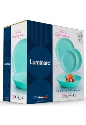 Сервіз Luminarc Pampille Turquoise, 18 предметів (6785913)