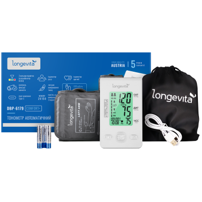 Автоматичний тонометр Longevita DBP-6179 (6900284)