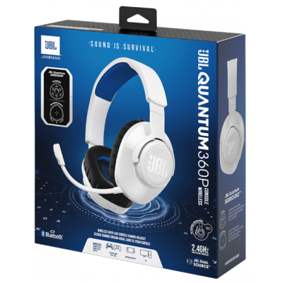 Гарнітура JBL QUANTUM 360P Console Wireless White (JBLQ360PWLWHTBLU) (6900177) Гарнітура JBL QUANTUM 360P Console Wireless White (JBLQ360PWLWHTBLU) (6900177)
