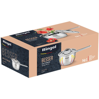 Ківш RINGEL Besser (0.8 л) 14 см з кришкою (6869640)