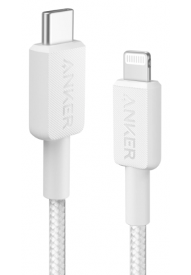 Кабель Anker 322 USB-C to Lightning - 1.8m Nylon White (6908154)