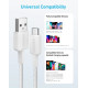 Кабель Anker 322 USB-A to USB-C - 1.8m Nylon White (6908156)