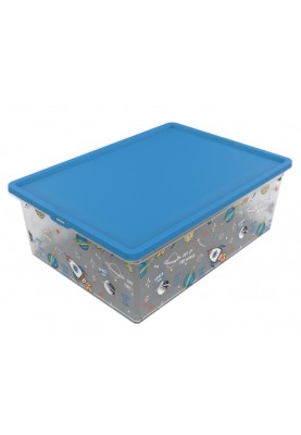 Контейнер Qutu LIGHT BOX SPACE FUN, 25 л (6907103)