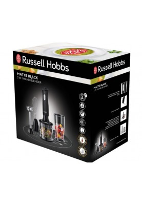 Занурювальний блендер Russell Hobbs 24702-56 Matte Black 3in1 (6651540)