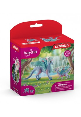 Набір фігурок Schleich Квіткові мама-дракон і малюк-дракон (6688082)