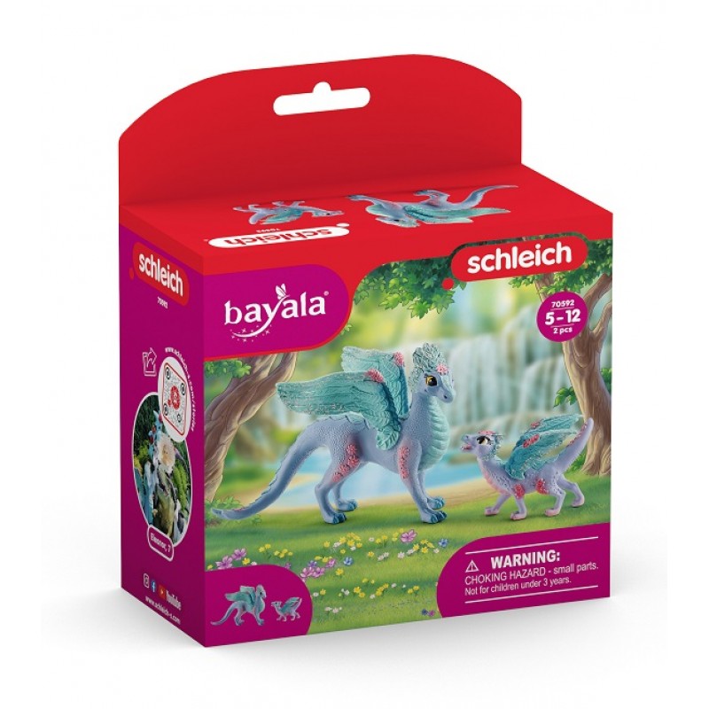 Набір фігурок Schleich Квіткові мама-дракон і малюк-дракон (6688082)