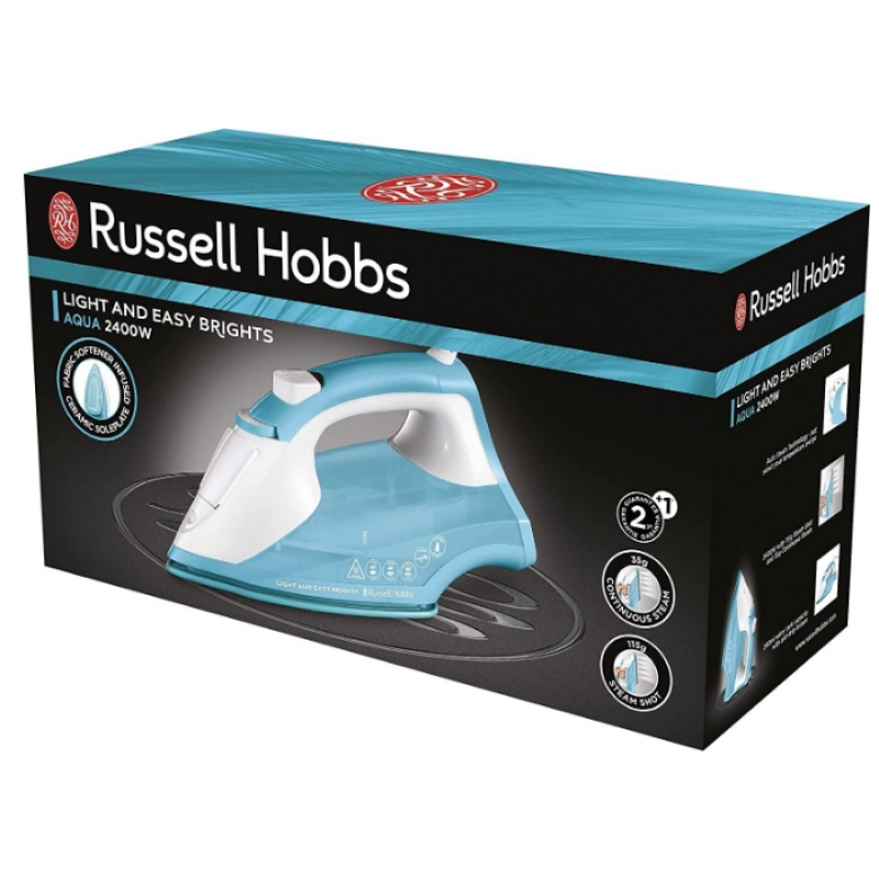 Праска з подачею пари Russell Hobbs 26482-56 Light & Easy Brights Aqua Iron (6840574)