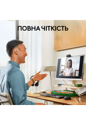 Веб-камера Logitech BRIO 100 FHD GRAPHITE (960-001585)  (6914872)