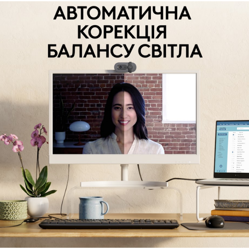 Веб-камера Logitech BRIO 100 FHD GRAPHITE (960-001585)  (6914872)