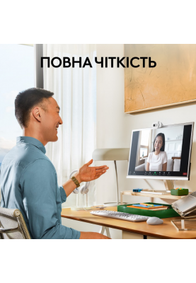 Веб-камера Logitech BRIO 100 FHD OFF-WHITE (960-001617)  (6914873)