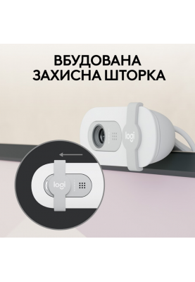 Веб-камера Logitech BRIO 100 FHD OFF-WHITE (960-001617)  (6914873)