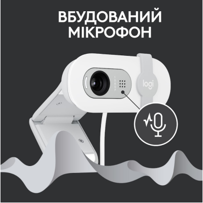 Веб-камера Logitech BRIO 100 FHD OFF-WHITE (960-001617)  (6914873)