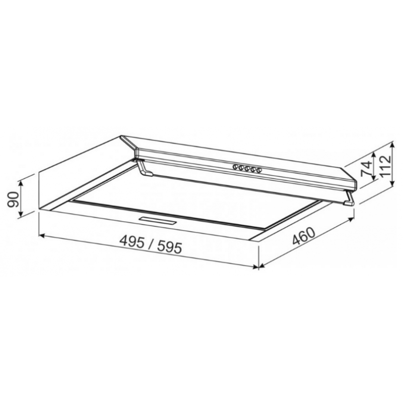 Витяжка Jantar ST I LED 60 WH (6902438)