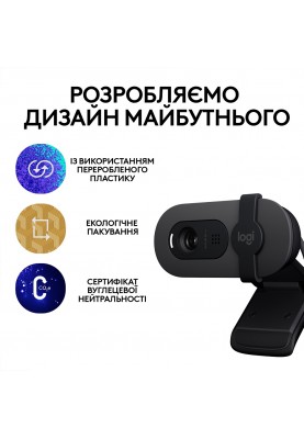 Веб-камера Logitech BRIO 105 FHD GRAPHITE (960-001592)  (6916413)