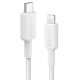 Кабель Anker 322 USB-C to Lightning - 0.9m Nylon White (6908996)