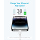 Кабель Anker 322 USB-C to Lightning - 0.9m Nylon White (6908996)