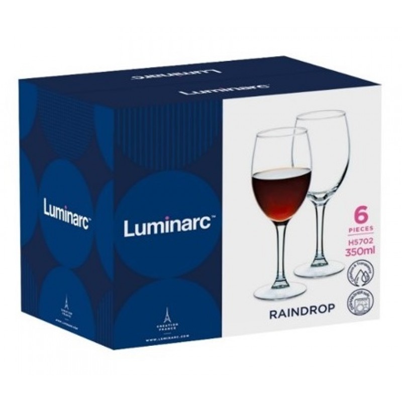 Набір келихів Luminarc Raindrop, 6х250 мл (H5701) (6887045)