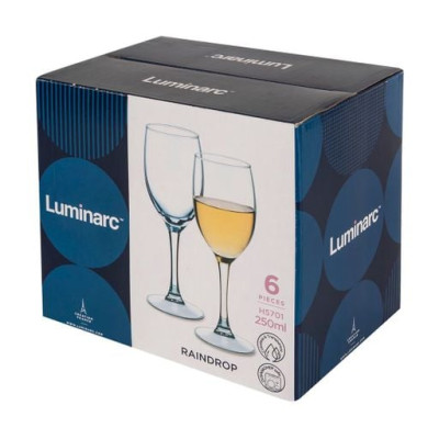 Набір келихів Luminarc Raindrop, 6х250 мл (H5701) (6887045) Набір келихів Luminarc Raindrop, 6х250 мл (H5701) (6887045)