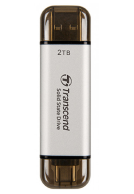 SSD накопичувач Transcend ESD310S 2TB, USB Type C/A Silver (6906888)