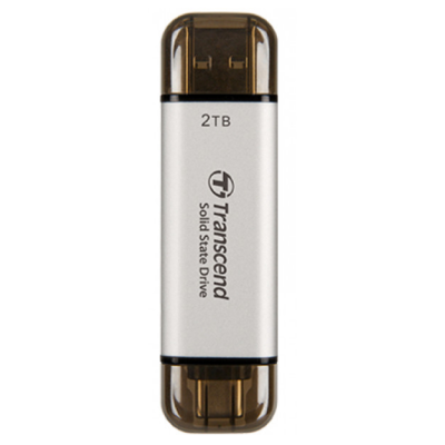 SSD накопичувач Transcend ESD310S 2TB, USB Type C/A Silver (6906888)