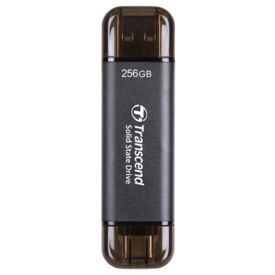 SSD накопичувач Transcend ESD310C 256GB USB Type C/A Gray (6900649)