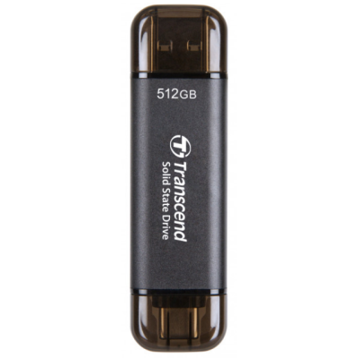 SSD накопичувач Transcend ESD310C 512GB, USB Type C/A Gray (6900650)