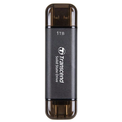 SSD накопичувач Transcend ESD310C 1TB, USB Type C/A Gray (6900651)