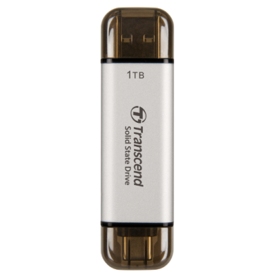 SSD накопичувач Transcend ESD310S 1TB, USB Type C/A Silver (6906887)