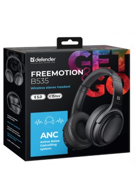 Гарнітура Defender FreeMotion B535 Bluetooth ANC, Black  (63535) (6918547)