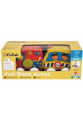 Іграшка Ks Kids Машинки Pull-back (шкільний автобус і пожежна машина) (6892322)