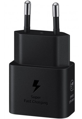 Мережевий зарядний пристрій Samsung 25W Travel Adapter + Type-C cable Black (EP-T2510XBEGEU) (6921948)