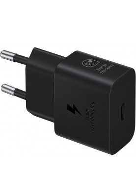 Мережевий зарядний пристрій Samsung 25W Travel Adapter + Type-C cable Black (EP-T2510XBEGEU) (6921948)