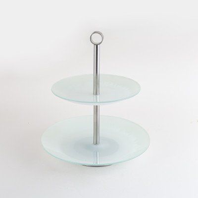Блюдо Viva Silver Base, 2-ярусне (6870644)