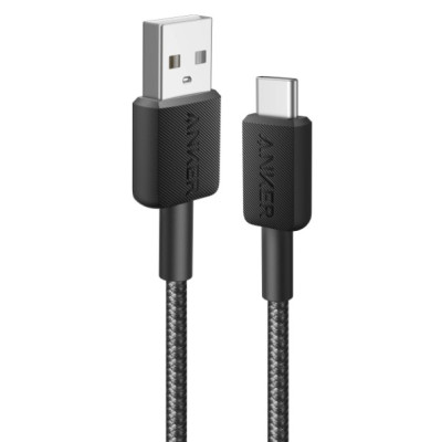 Кабель Anker 322 USB-A to USB-C - 0.9m Nylon Black (6926987)