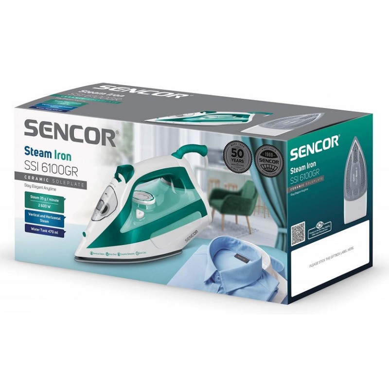 Праска з подачею пари Sencor SSI 6100GR (6924121)