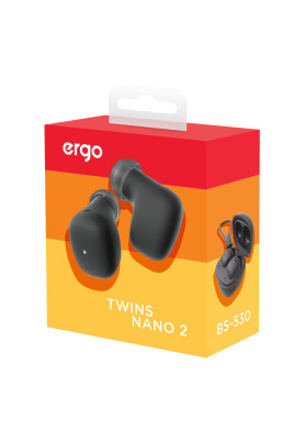 Навушники ERGO BS-530 Twins Nano 2 Black (6918157)