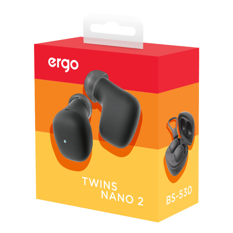 Навушники ERGO BS-530 Twins Nano 2 Black (6918157)