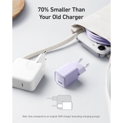 Мережевий зарядний пристрій Anker PowerPort 511 Nano III - 30W USB-C White (6895040)
