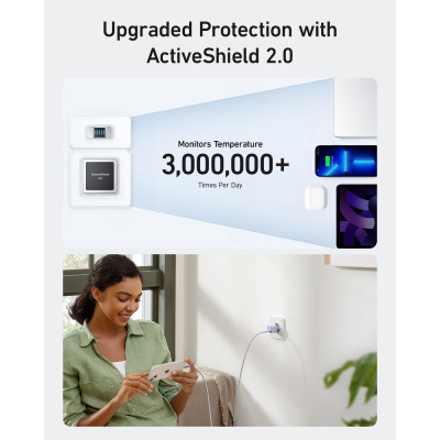 Мережевий зарядний пристрій Anker PowerPort 511 Nano III - 30W USB-C White (6895040)