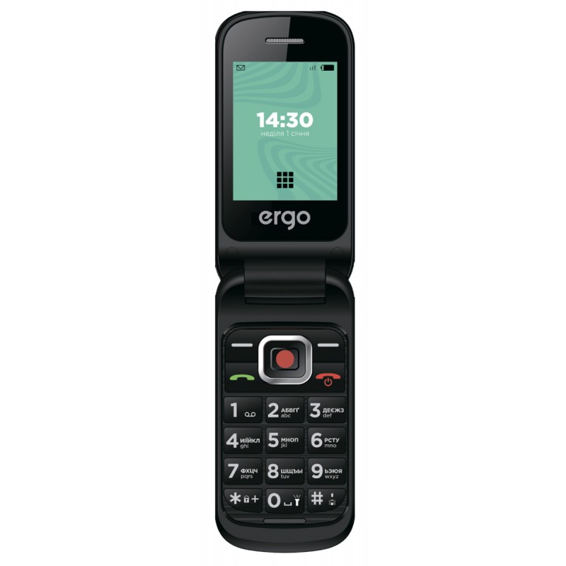 Мобільний телефон ERGO F241 Dual Sim Black (6906376)