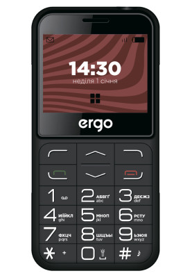 Мобільний телефон ERGO R231 Dual Sim Black (6906379)