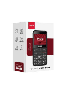 Мобільний телефон ERGO R231 Dual Sim Black (6906379)