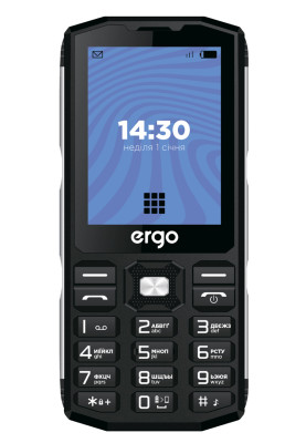 Мобільний телефон ERGO E282 Dual Sim Black (6906380)